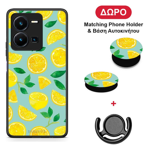 Lemons - Vivo Y22s / Y35 4G θήκη + Δώρο Phone Holder & Βάση Αυτοκινήτου