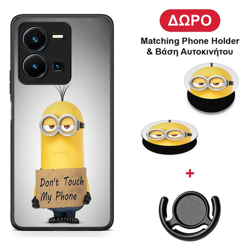 Text Minion - Vivo Y22s / Y35 4G θήκη + Δώρο Phone Holder & Βάση Αυτοκινήτου