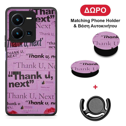 Thank You Next - Vivo Y22s / Y35 4G θήκη + Δώρο Phone Holder & Βάση Αυτοκινήτου