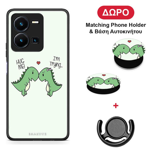 Valentine Rex - Vivo Y22s / Y35 4G θήκη + Δώρο Phone Holder & Βάση Αυτοκινήτου