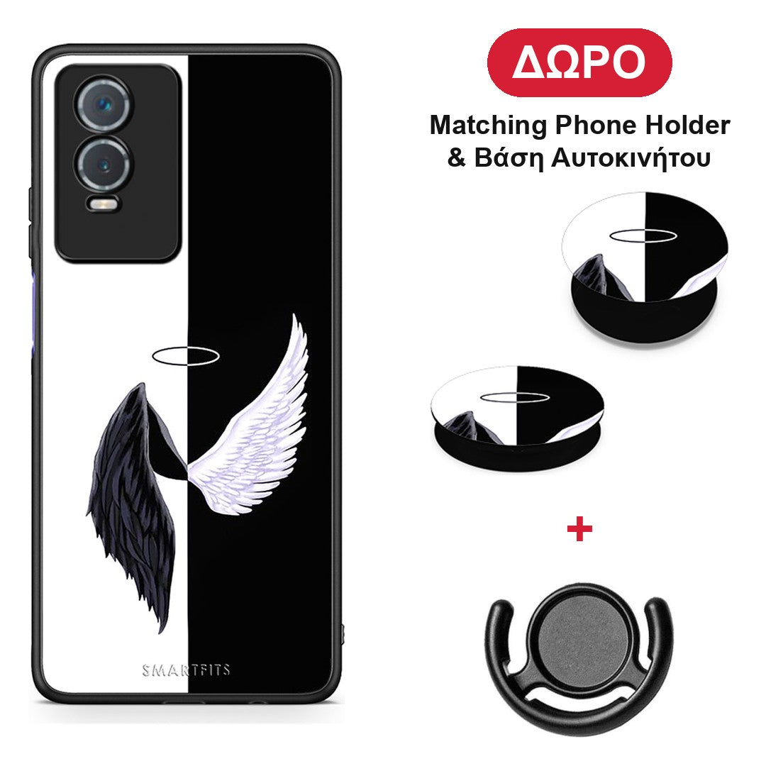 Angels Demons - Vivo Y76 5G / Y76s / Y74s θήκη + Δώρο Phone Holder & Βάση Αυτοκινήτου
