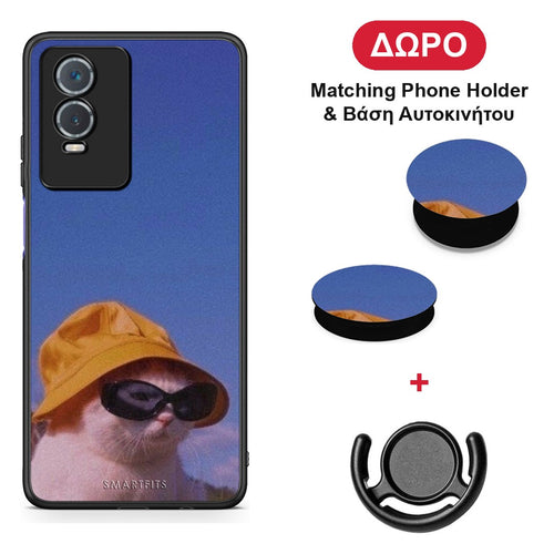 Cat Diva - Vivo Y76 5G / Y76s / Y74s θήκη + Δώρο Phone Holder & Βάση Αυτοκινήτου