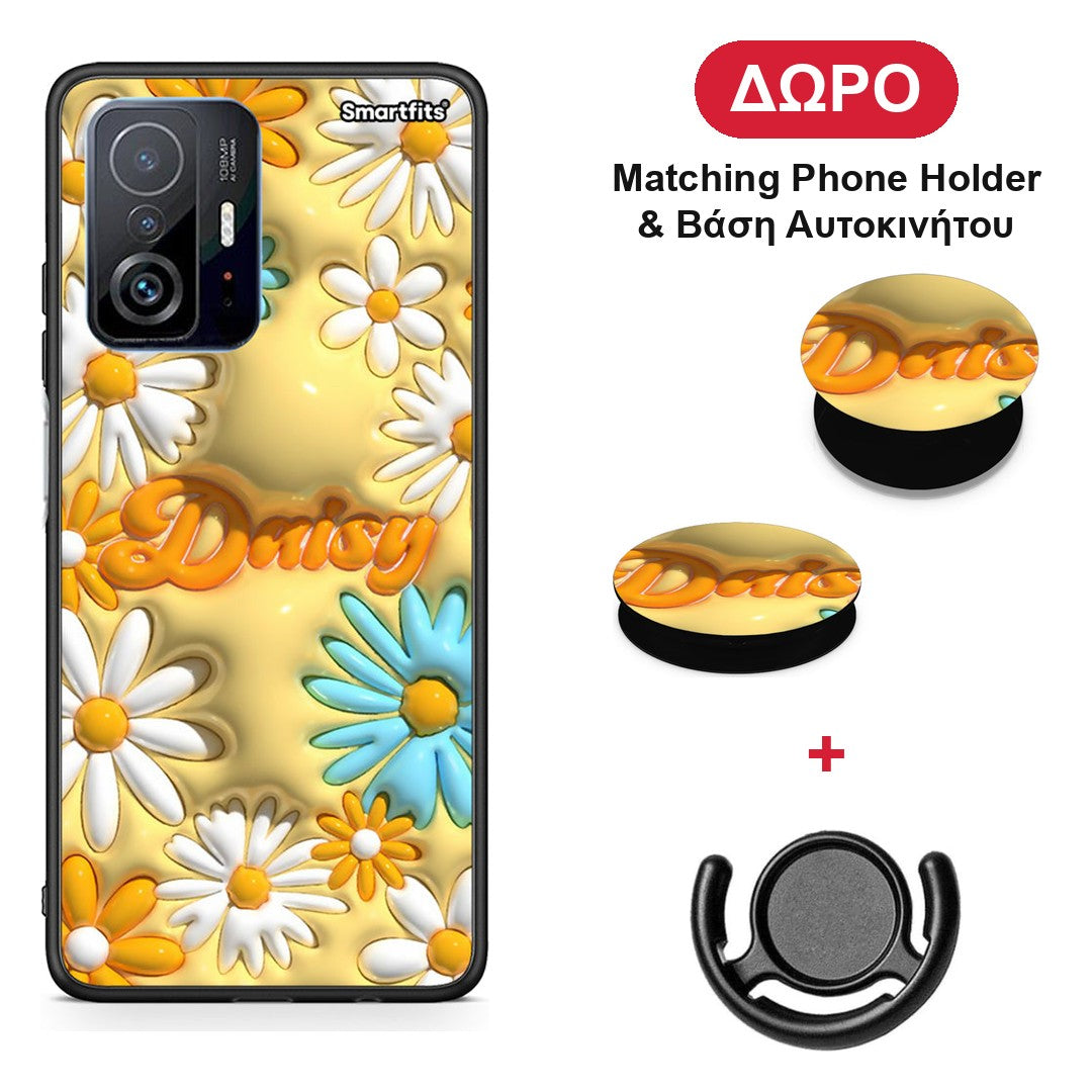 Bubble Daisies - Xiaomi 11T / 11T Pro θήκη + Δώρο Phone Holder & Βάση Αυτοκινήτου
