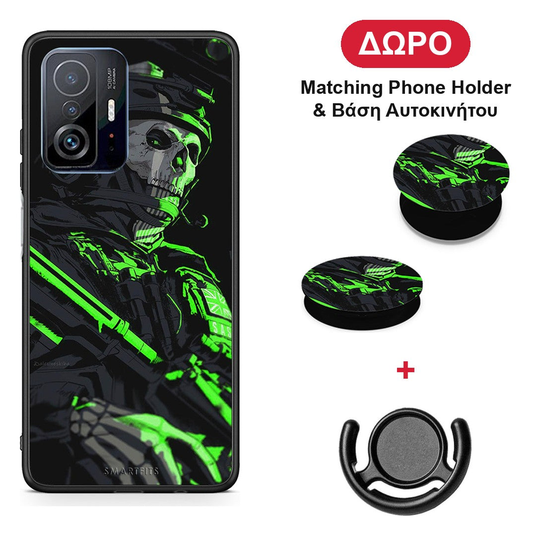 Green Soldier - Xiaomi 11T / 11T Pro θήκη + Δώρο Phone Holder & Βάση Αυτοκινήτου