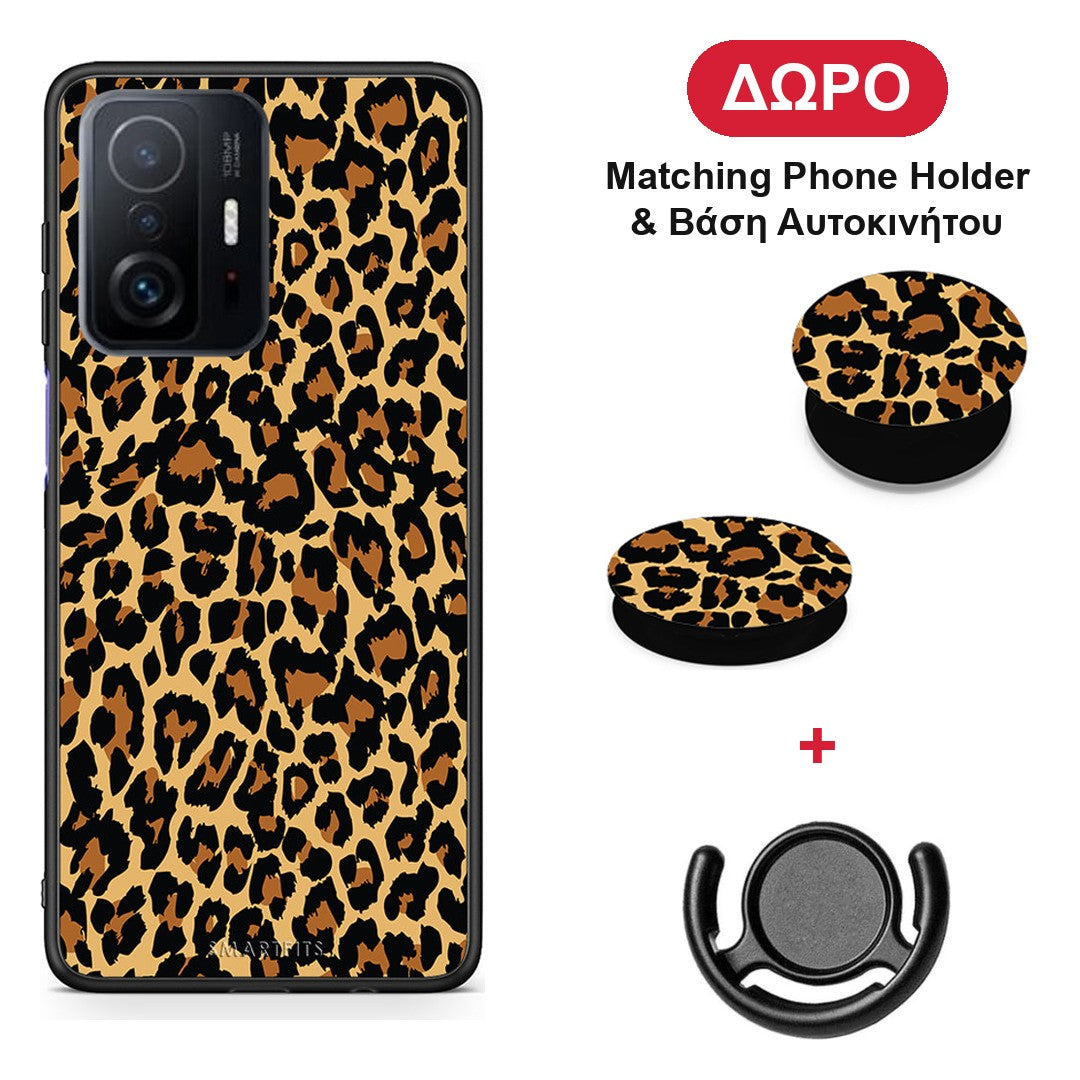 Animal Leopard - Xiaomi 11T / 11T Pro θήκη + Δώρο Phone Holder & Βάση Αυτοκινήτου