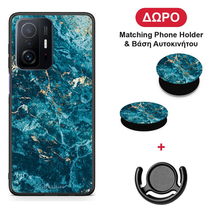 Marble Blue - Xiaomi 11T / 11T Pro θήκη + Δώρο Phone Holder & Βάση Αυτοκινήτου