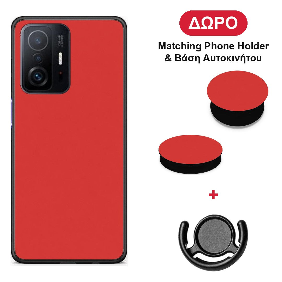 Poppy Red - Xiaomi 11T / 11T Pro θήκη + Δώρο Phone Holder & Βάση Αυτοκινήτου