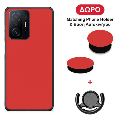 Poppy Red - Xiaomi 11T / 11T Pro θήκη + Δώρο Phone Holder & Βάση Αυτοκινήτου