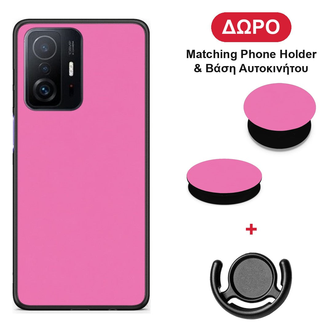 Rose Pink - Xiaomi 11T / 11T Pro θήκη + Δώρο Phone Holder & Βάση Αυτοκινήτου