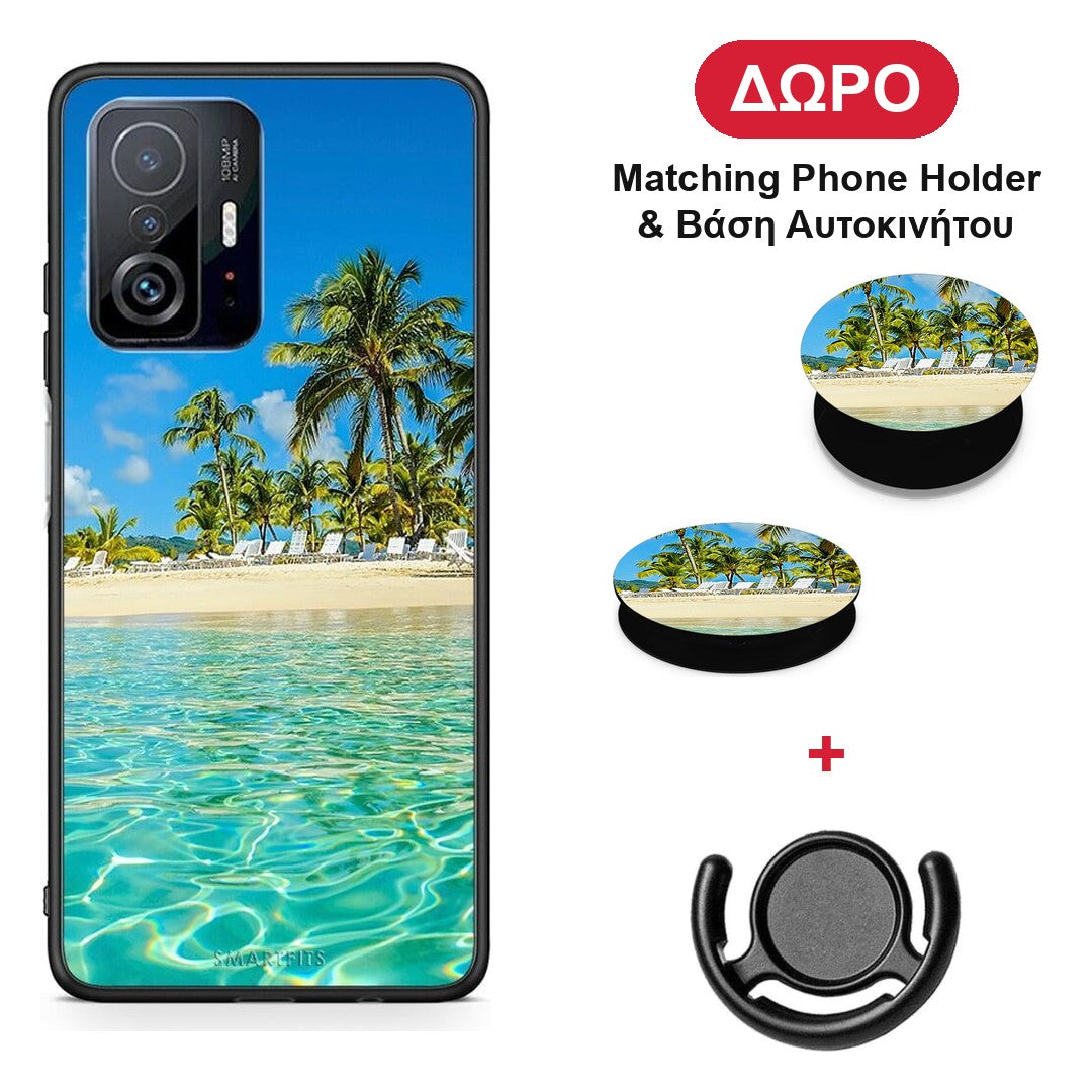 Tropical Vibes - Xiaomi 11T / 11T Pro θήκη + Δώρο Phone Holder & Βάση Αυτοκινήτου