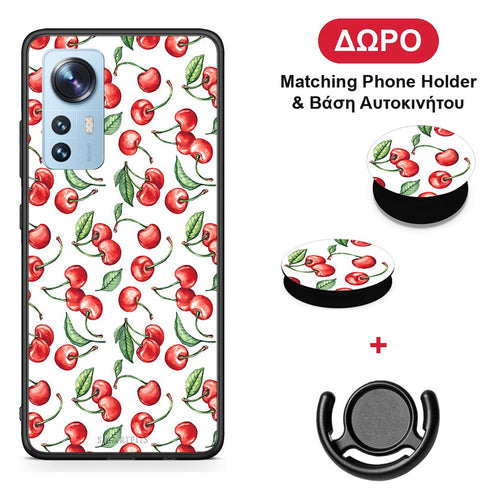 Cherry Summer - Xiaomi 12 / 12X 5G θήκη + Δώρο Phone Holder & Βάση Αυτοκινήτου