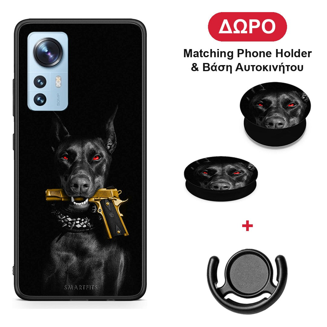 Golden Gun - Xiaomi 12 / 12X 5G θήκη + Δώρο Phone Holder & Βάση Αυτοκινήτου
