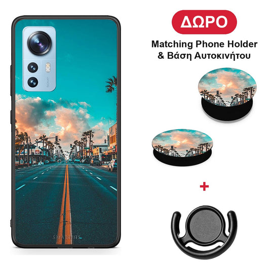 Landscape City - Xiaomi 12 / 12X 5G θήκη + Δώρο Phone Holder & Βάση Αυτοκινήτου