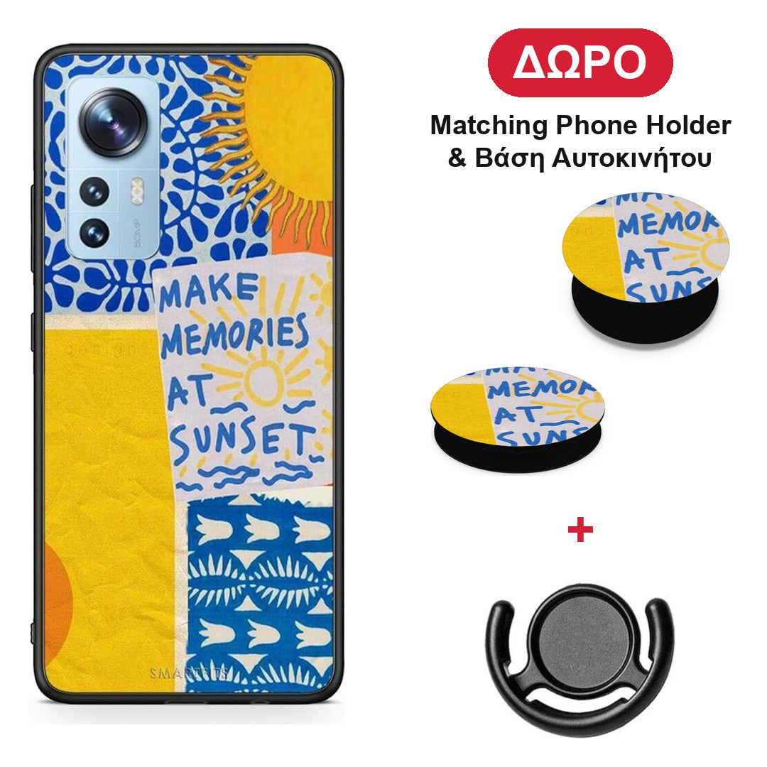 Sunset Memories - Xiaomi 12 / 12X 5G θήκη + Δώρο Phone Holder & Βάση Αυτοκινήτου