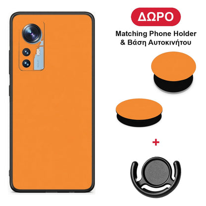 Tangerine Orange - Xiaomi 12 / 12X 5G θήκη + Δώρο Phone Holder & Βάση Αυτοκινήτου