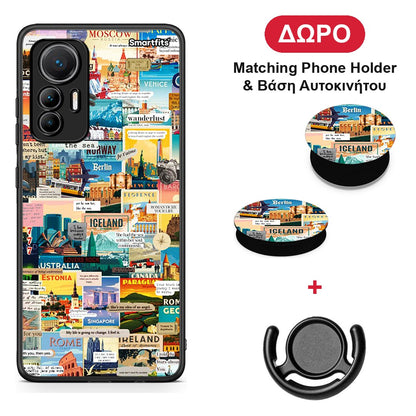 Live To Travel - Xiaomi 12 Lite 5G θήκη + Δώρο Phone Holder & Βάση Αυτοκινήτου