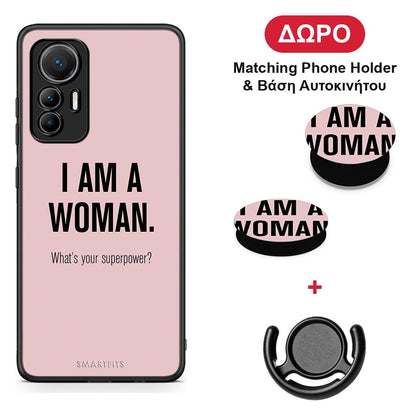 Superpower Woman - Xiaomi 12 Lite 5G θήκη + Δώρο Phone Holder & Βάση Αυτοκινήτου