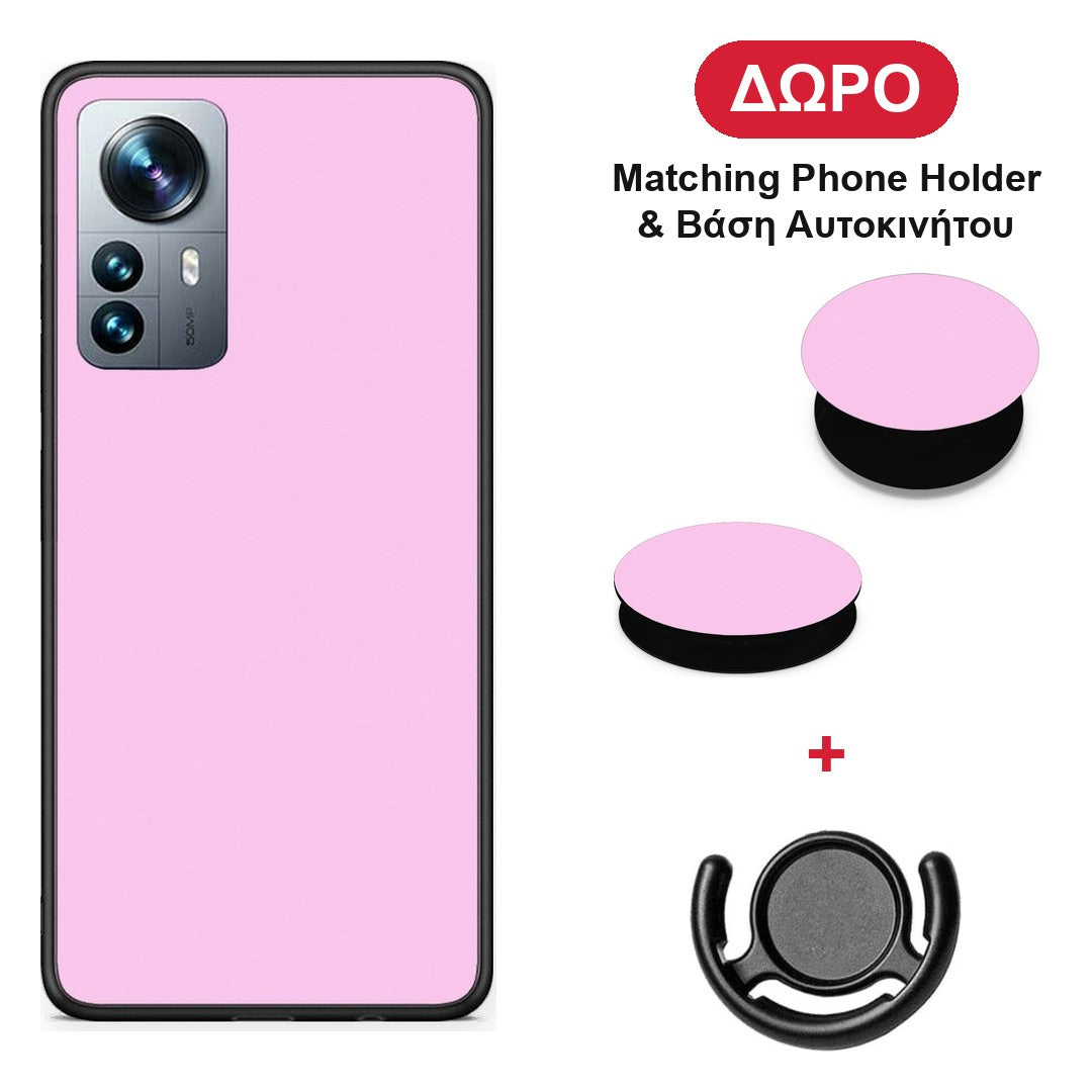 Cotton Candy Pink - Xiaomi 12 Pro θήκη + Δώρο Phone Holder & Βάση Αυτοκινήτου