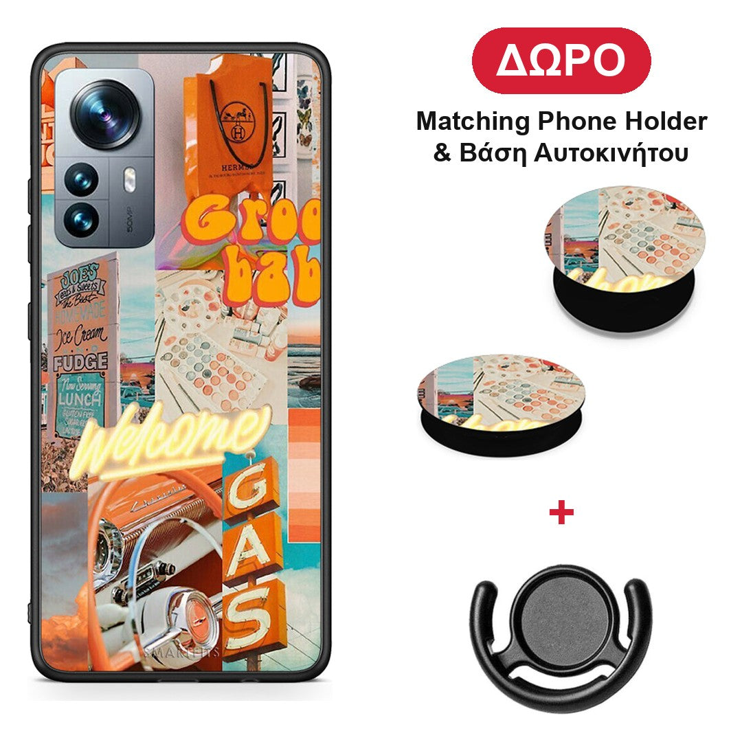 Groovy Babe - Xiaomi 12 Pro θήκη + Δώρο Phone Holder & Βάση Αυτοκινήτου