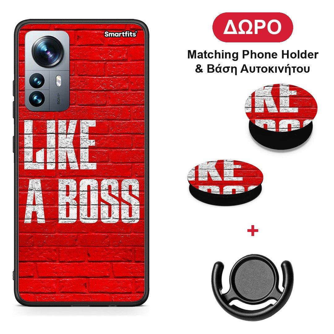 Like A Boss - Xiaomi 12 Pro θήκη + Δώρο Phone Holder & Βάση Αυτοκινήτου