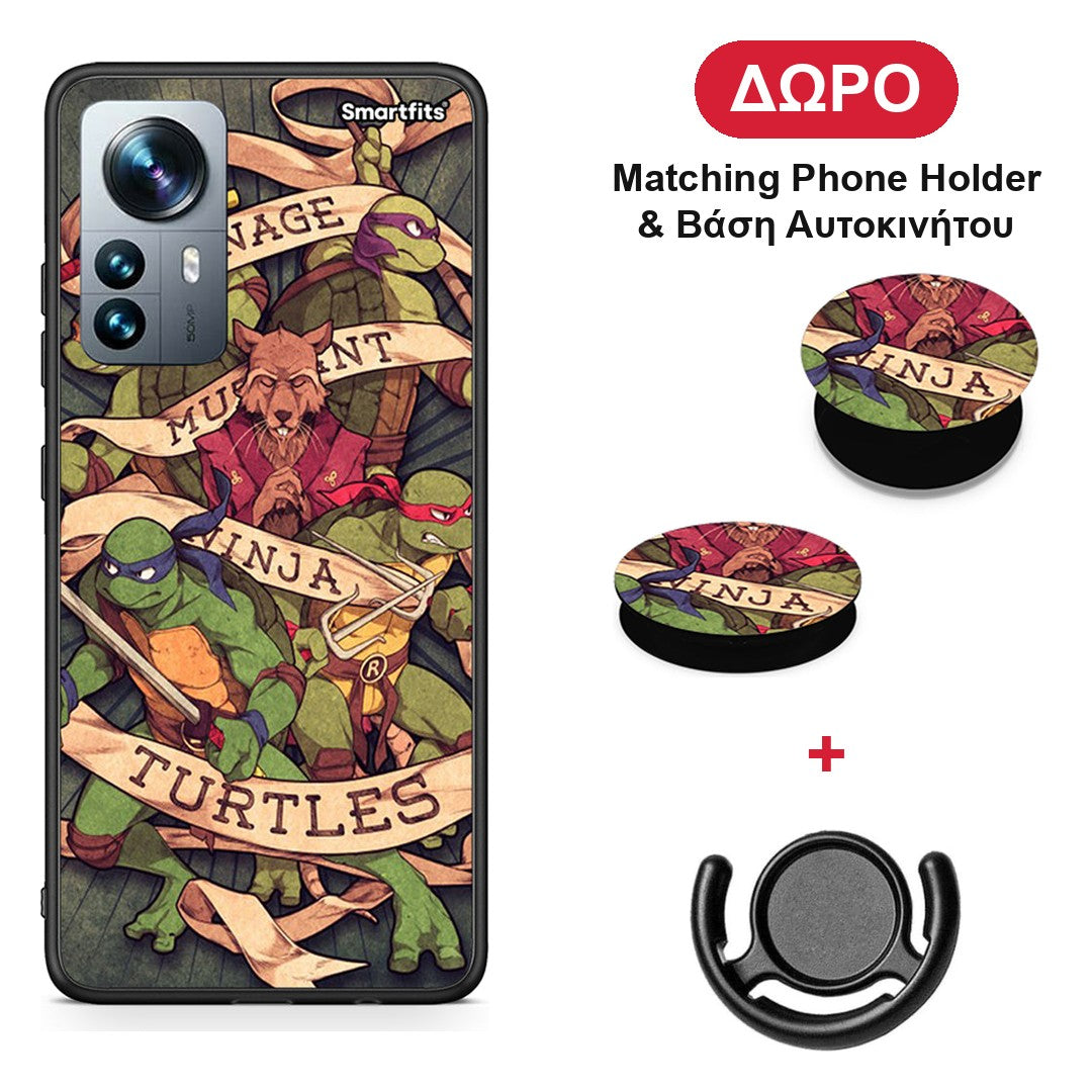 Ninja Turtles - Xiaomi 12 Pro θήκη + Δώρο Phone Holder & Βάση Αυτοκινήτου