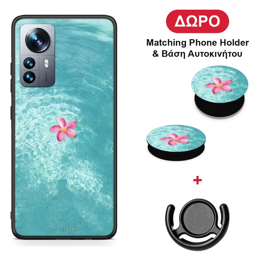 Water Flower - Xiaomi 12 Pro θήκη + Δώρο Phone Holder & Βάση Αυτοκινήτου
