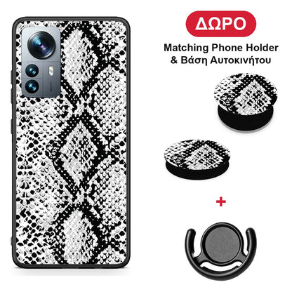 Animal White Snake - Xiaomi 12 Pro θήκη + Δώρο Phone Holder & Βάση Αυτοκινήτου