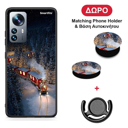 Xmas Train - Xiaomi 12 Pro θήκη + Δώρο Phone Holder & Βάση Αυτοκινήτου