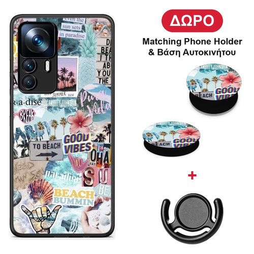 Summer Vibes - Xiaomi 12T / K50 Ultra θήκη + Δώρο Phone Holder & Βάση Αυτοκινήτου