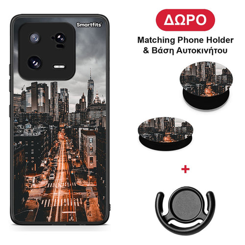 City Lights - Xiaomi 13 θήκη + Δώρο Phone Holder & Βάση Αυτοκινήτου