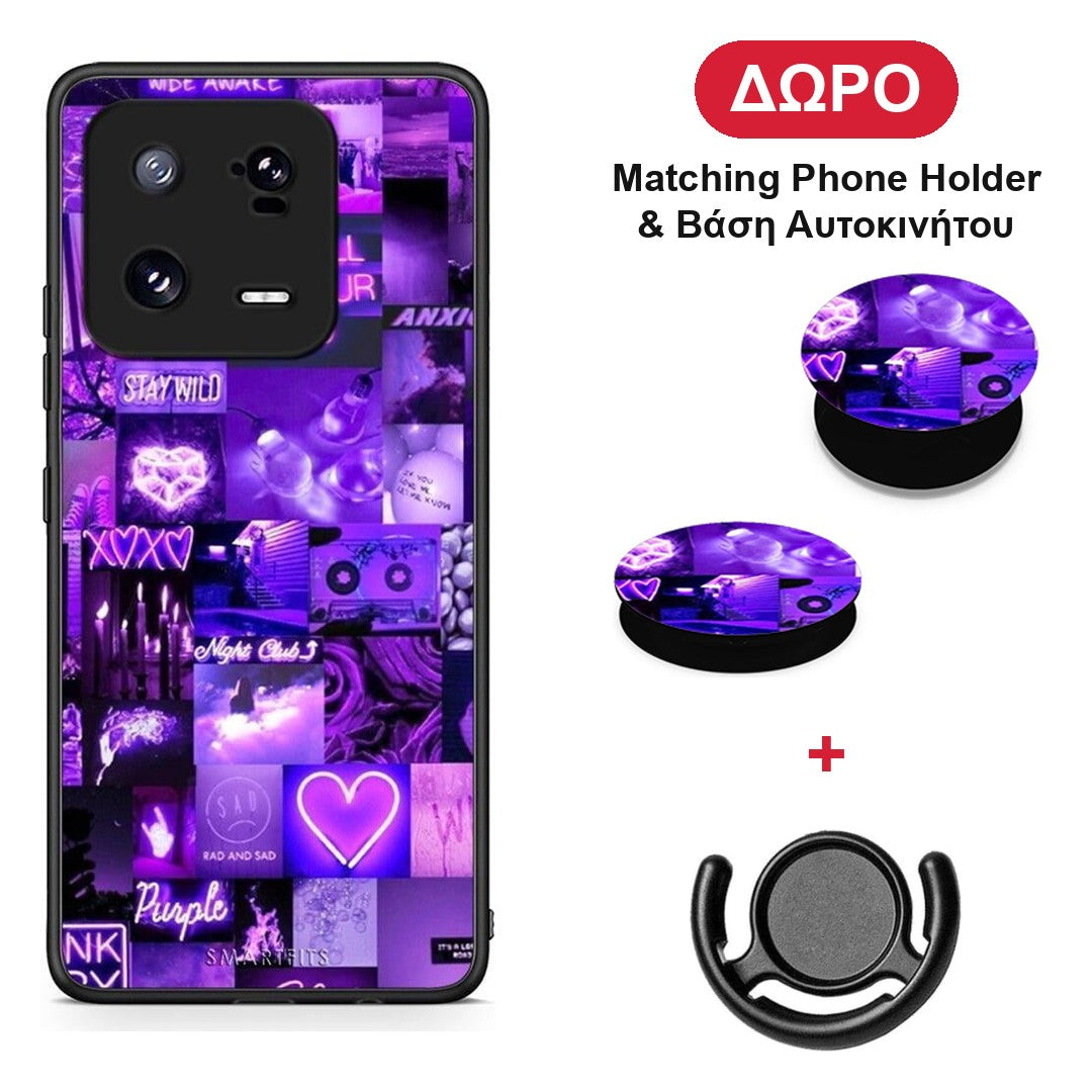 Collage Stay Wild - Xiaomi 13 θήκη + Δώρο Phone Holder & Βάση Αυτοκινήτου