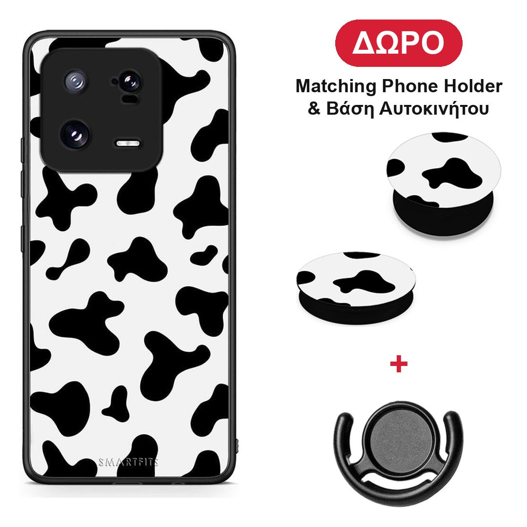 Cow Print - Xiaomi 13 θήκη + Δώρο Phone Holder & Βάση Αυτοκινήτου