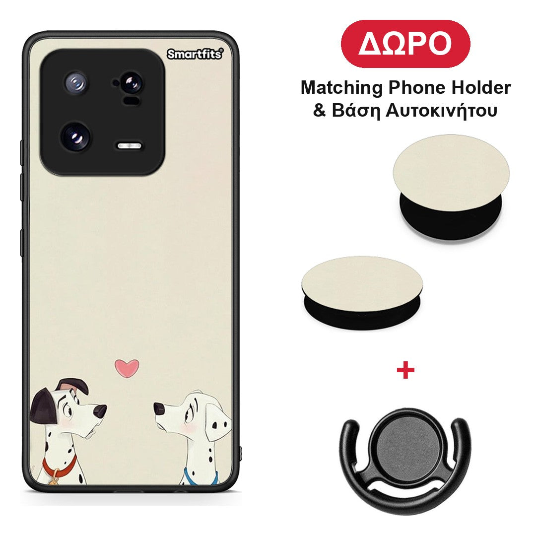 Dalmatians Love - Xiaomi 13 θήκη + Δώρο Phone Holder & Βάση Αυτοκινήτου