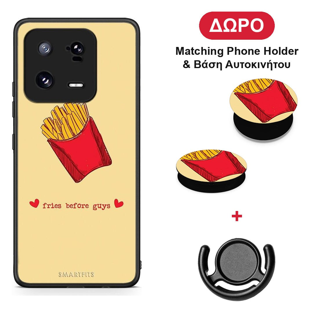 Fries Before Guys - Xiaomi 13 θήκη + Δώρο Phone Holder & Βάση Αυτοκινήτου
