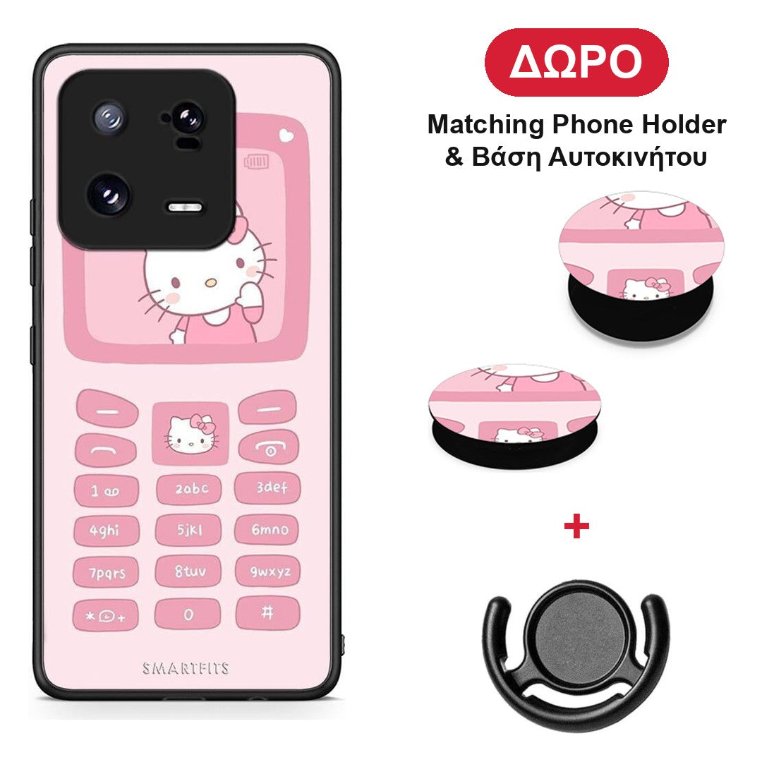 Hello Kitten - Xiaomi 13 θήκη + Δώρο Phone Holder & Βάση Αυτοκινήτου
