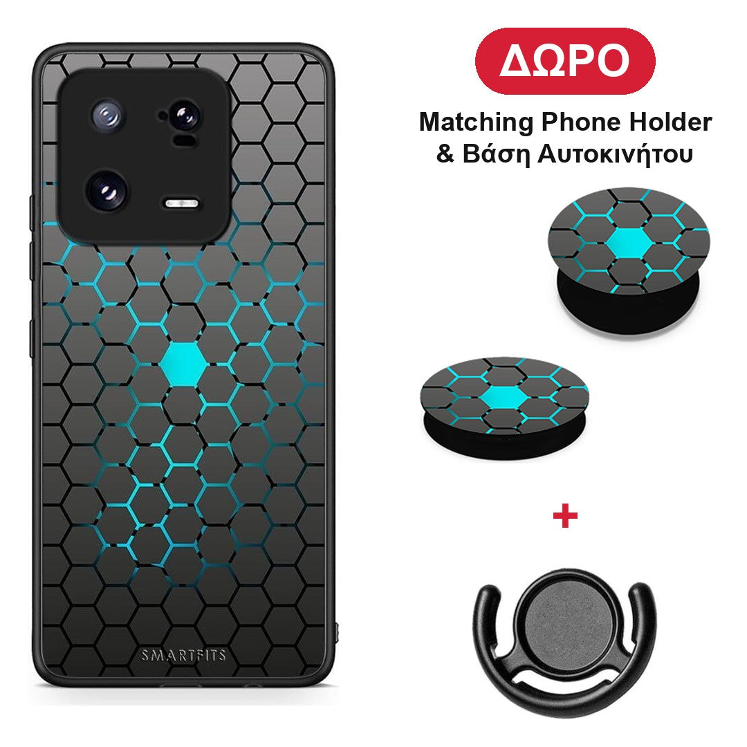 Geometric Hexagonal - Xiaomi 13 θήκη + Δώρο Phone Holder & Βάση Αυτοκινήτου