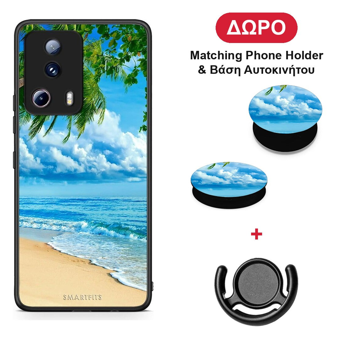 Beautiful Beach - Xiaomi 13 Lite 5G θήκη + Δώρο Phone Holder & Βάση Αυτοκινήτου