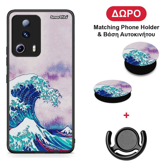 Blue Waves - Xiaomi 13 Lite 5G θήκη + Δώρο Phone Holder & Βάση Αυτοκινήτου