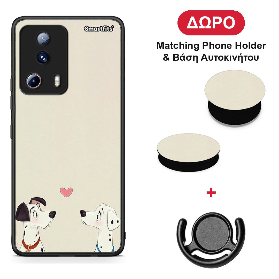 Dalmatians Love - Xiaomi 13 Lite 5G θήκη + Δώρο Phone Holder & Βάση Αυτοκινήτου