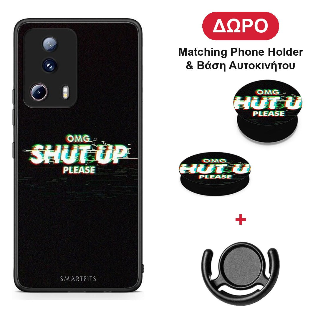 OMG ShutUp - Xiaomi 13 Lite 5G θήκη + Δώρο Phone Holder & Βάση Αυτοκινήτου