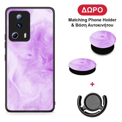 Watercolor Lavender - Xiaomi 13 Lite 5G θήκη + Δώρο Phone Holder & Βάση Αυτοκινήτου