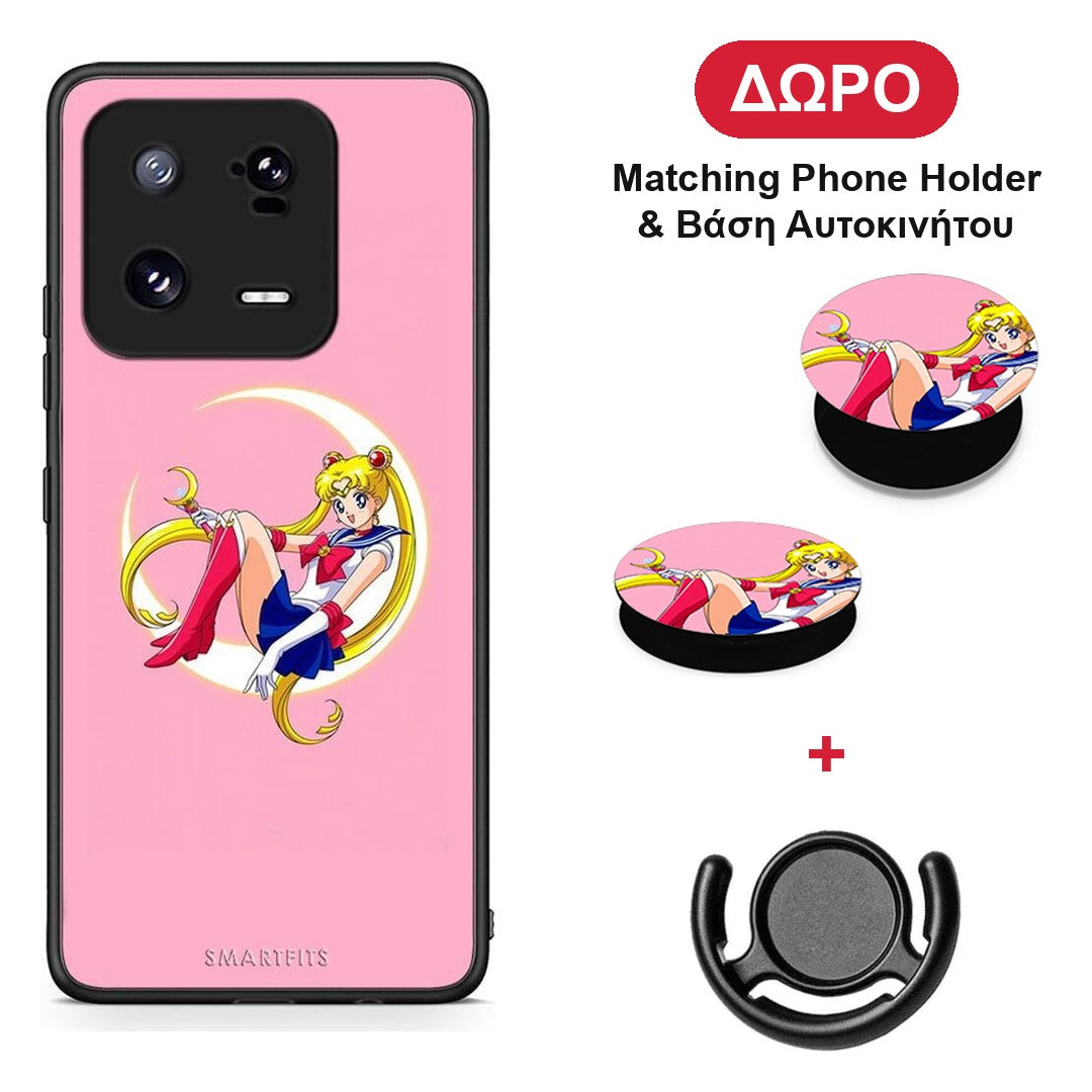 Moon Girl - Xiaomi 13 θήκη + Δώρο Phone Holder & Βάση Αυτοκινήτου
