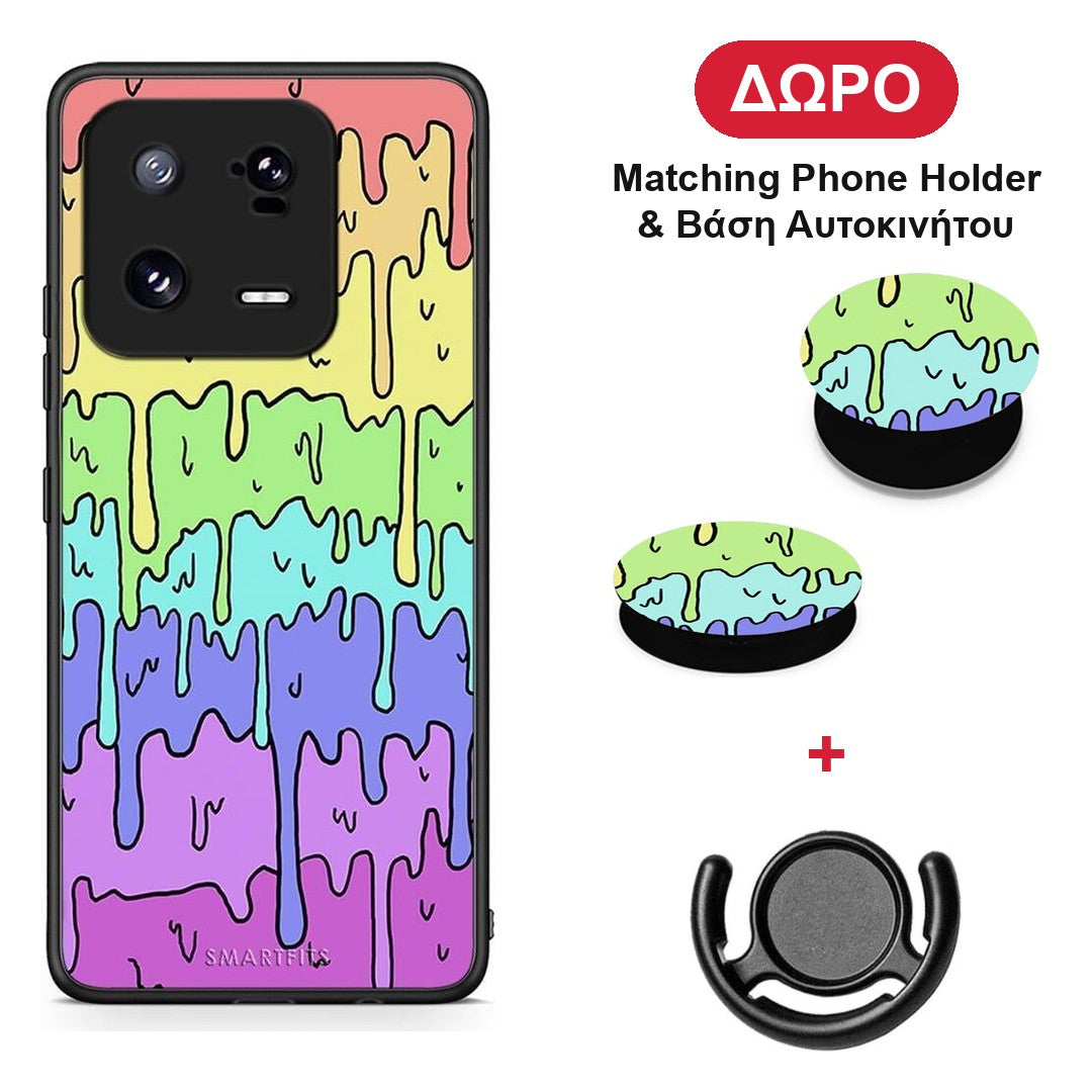 Melting Rainbow - Xiaomi 13 Pro θήκη + Δώρο Phone Holder & Βάση Αυτοκινήτου