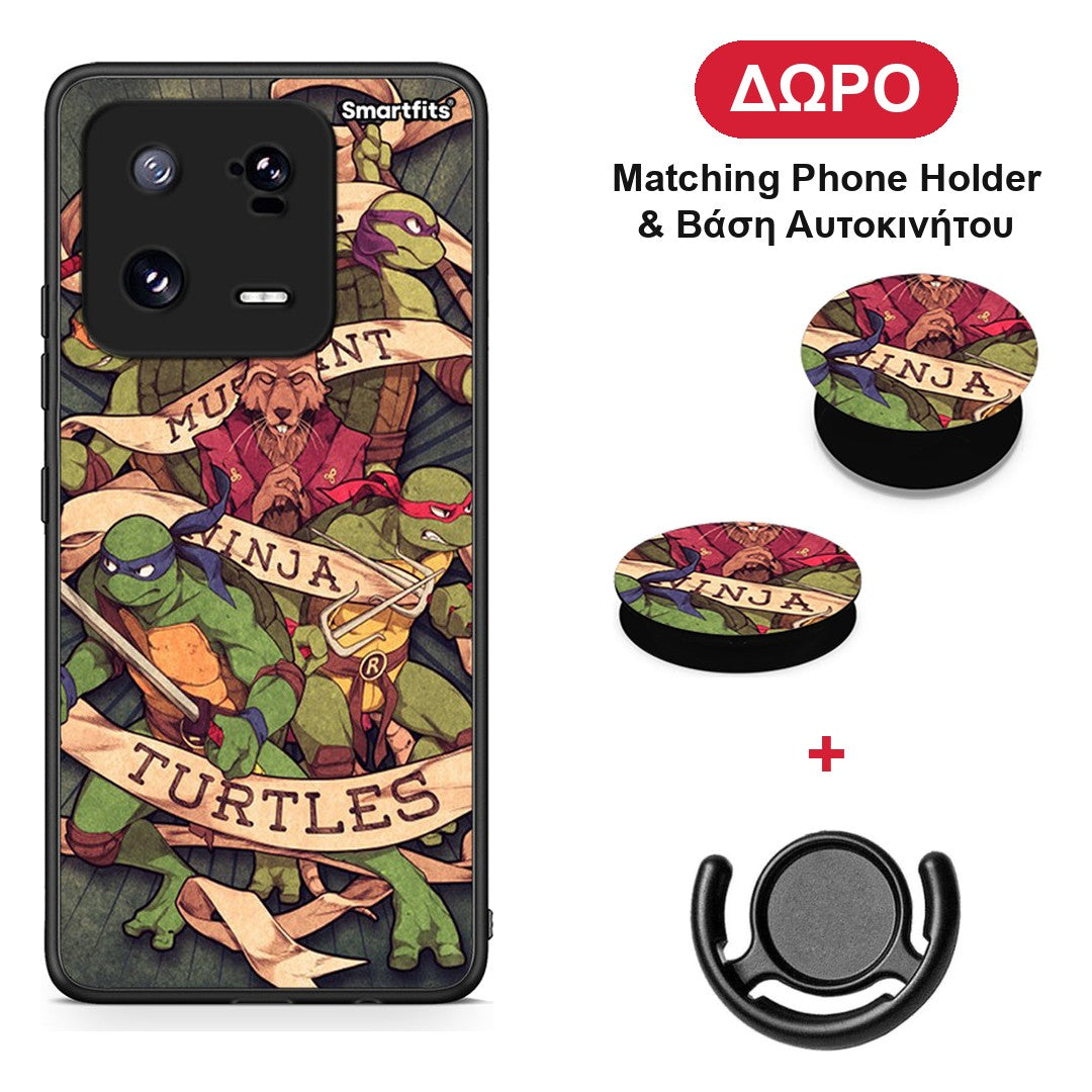 Ninja Turtles - Xiaomi 13 Pro θήκη + Δώρο Phone Holder & Βάση Αυτοκινήτου