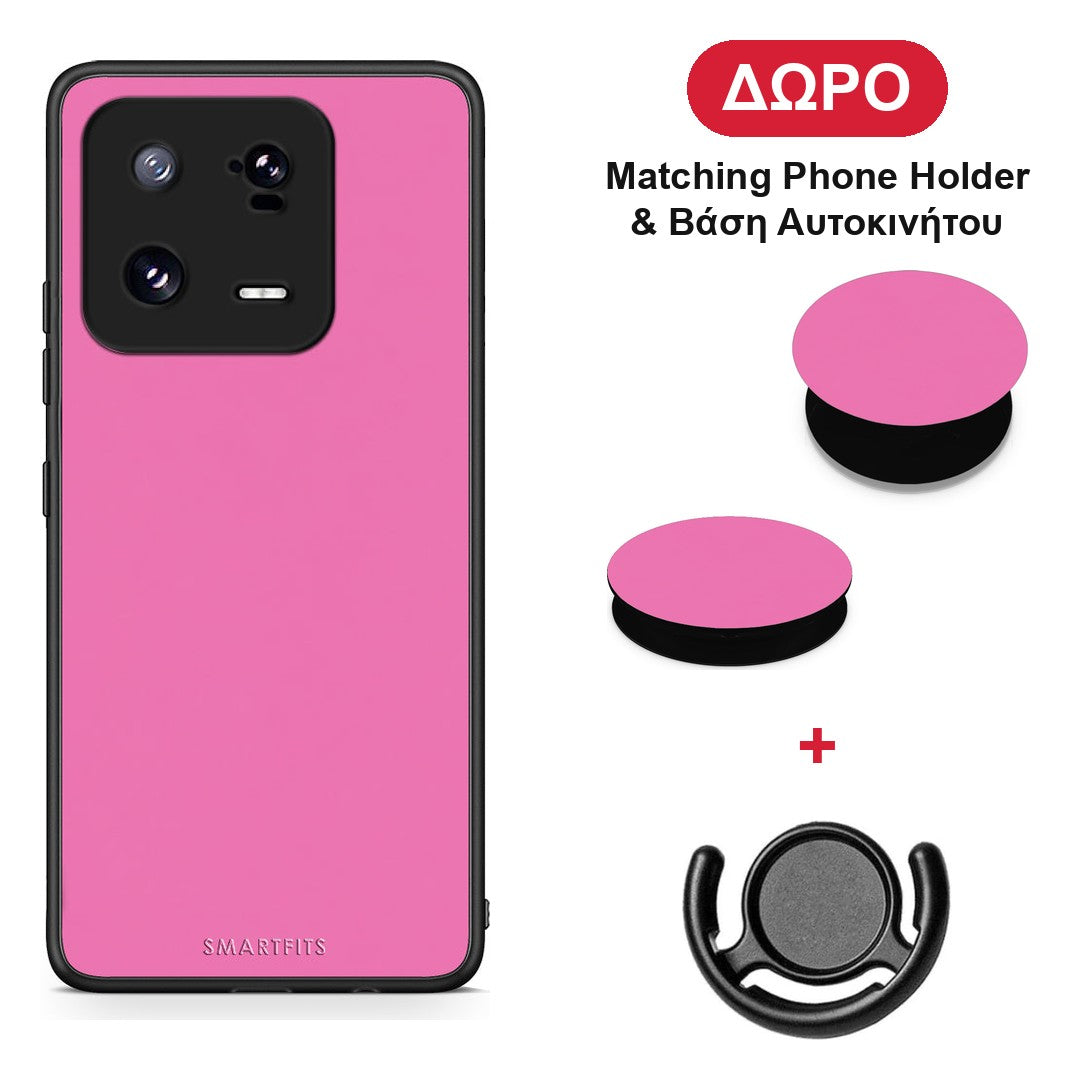 Rose Pink - Xiaomi 13 Pro θήκη + Δώρο Phone Holder & Βάση Αυτοκινήτου