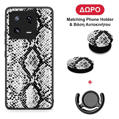 Animal White Snake - Xiaomi 13 Pro θήκη + Δώρο Phone Holder & Βάση Αυτοκινήτου
