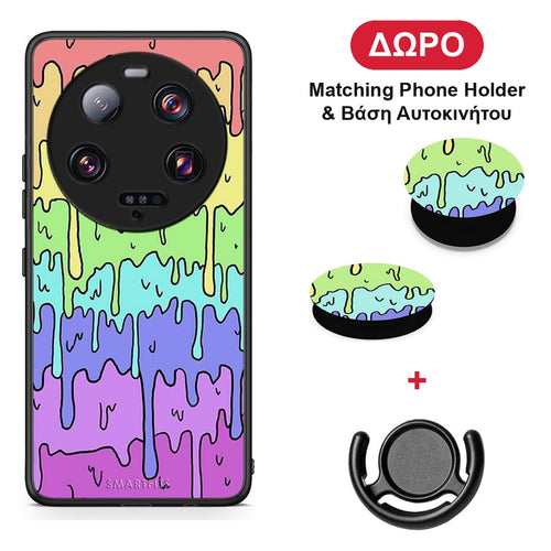 Melting Rainbow - Xiaomi 13 Ultra θήκη + Δώρο Phone Holder & Βάση Αυτοκινήτου