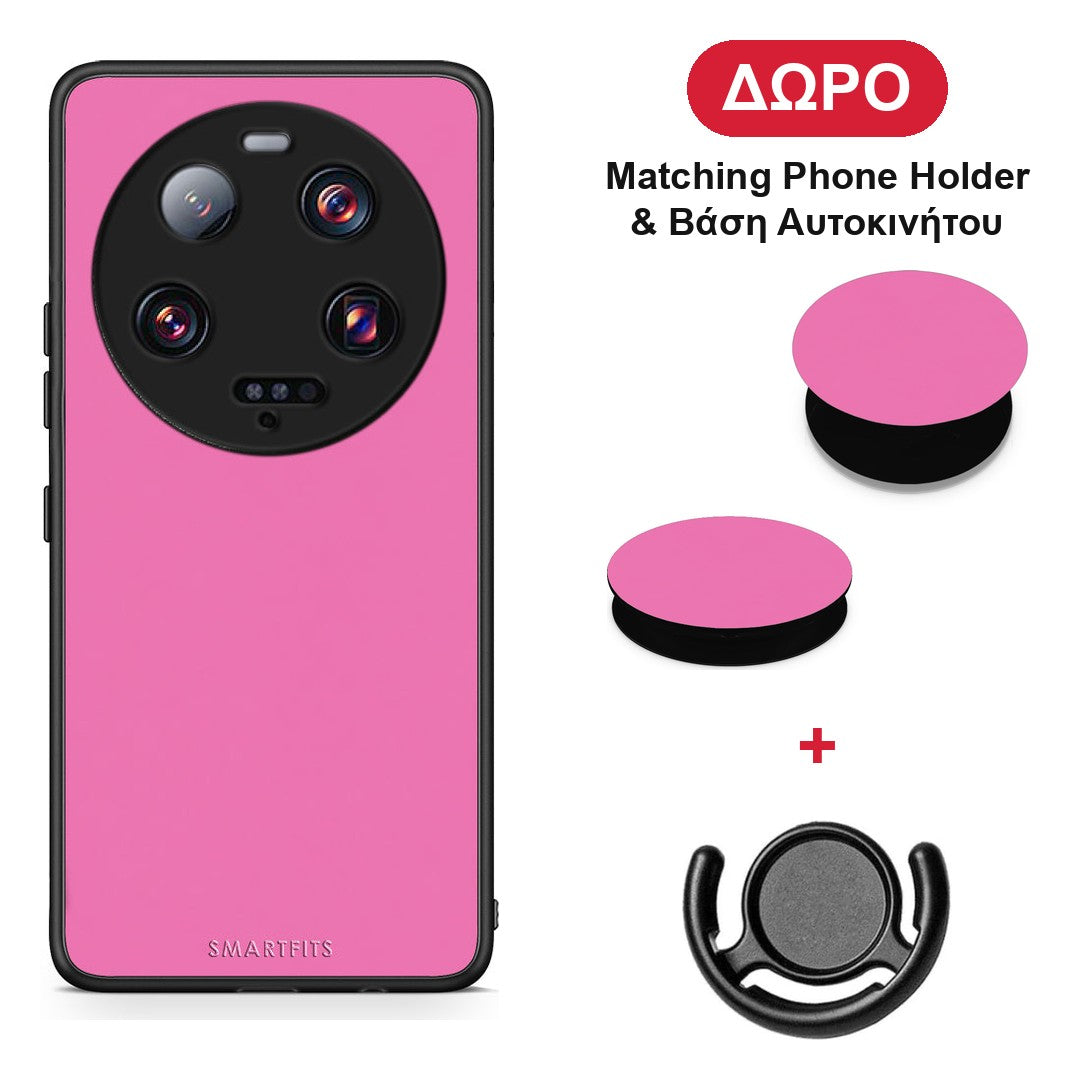 Rose Pink - Xiaomi 13 Ultra θήκη + Δώρο Phone Holder & Βάση Αυτοκινήτου
