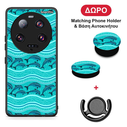 Swimming Dolphins - Xiaomi 13 Ultra θήκη + Δώρο Phone Holder & Βάση Αυτοκινήτου