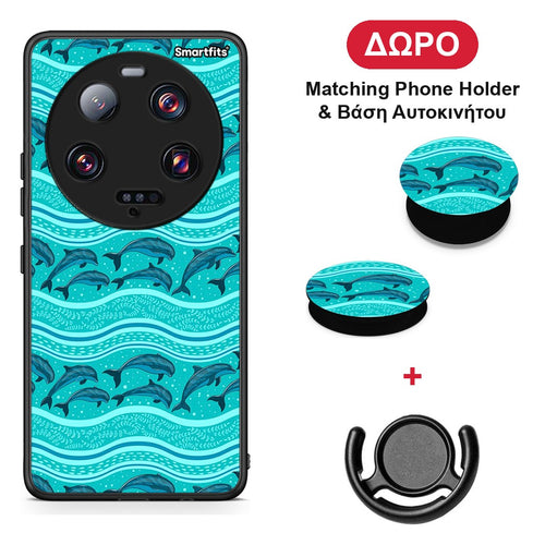 Swimming Dolphins - Xiaomi 13 Ultra θήκη + Δώρο Phone Holder & Βάση Αυτοκινήτου
